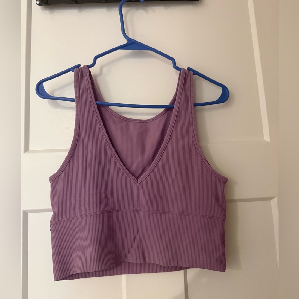 lululemon athletica Purple Ribbed Tank Top